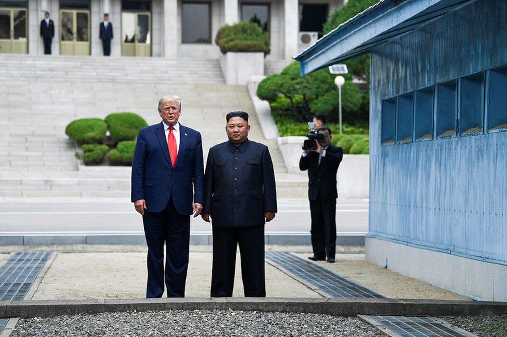 Donald Trump forseti Bandaríkjanna og Kim Jung-un leiðtogi Norður-Kóreu.
