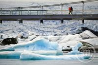 Mikill ís á Jökulsárlóni