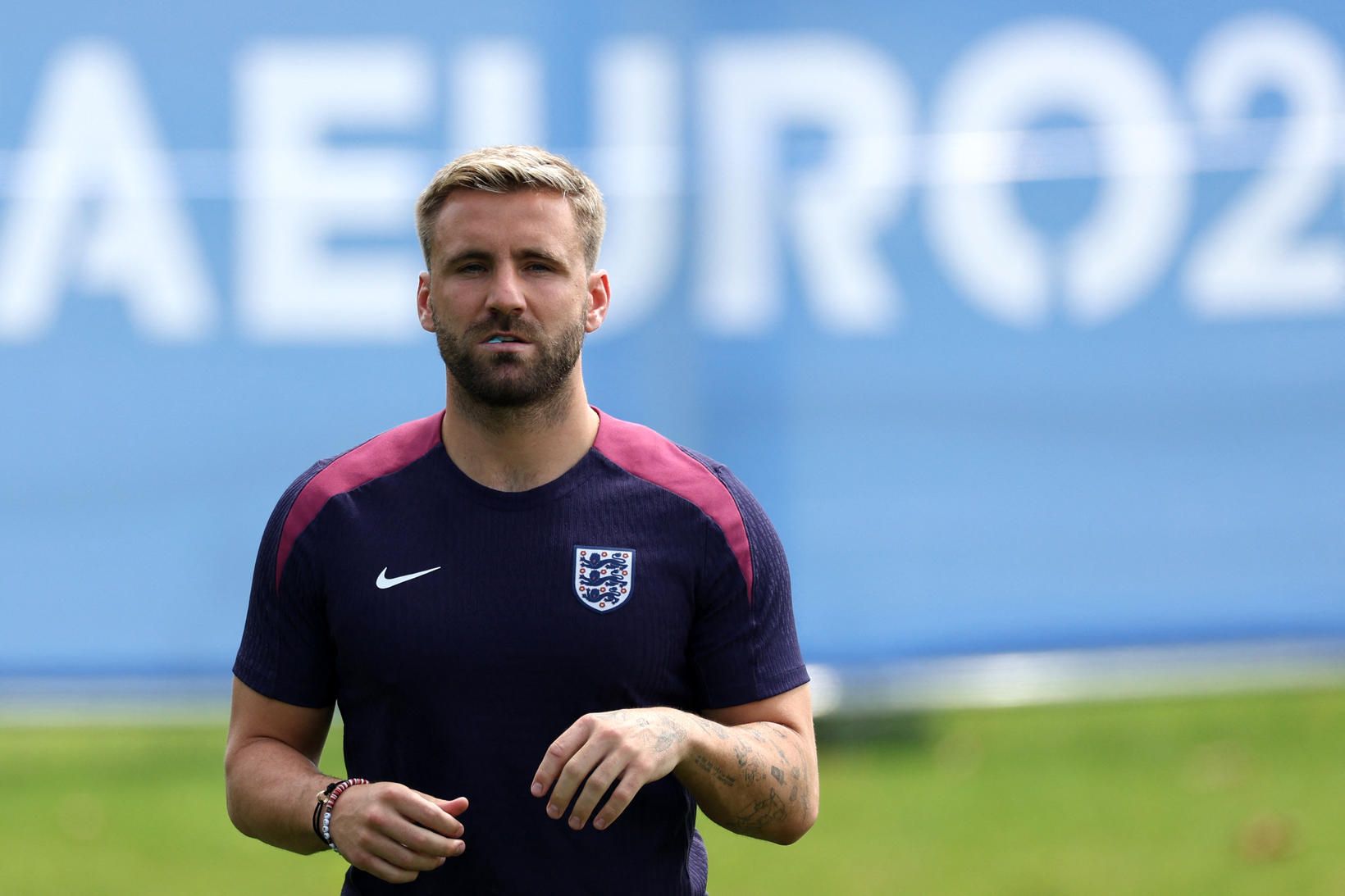 Luke Shaw er byrjaður að æfa á ný.