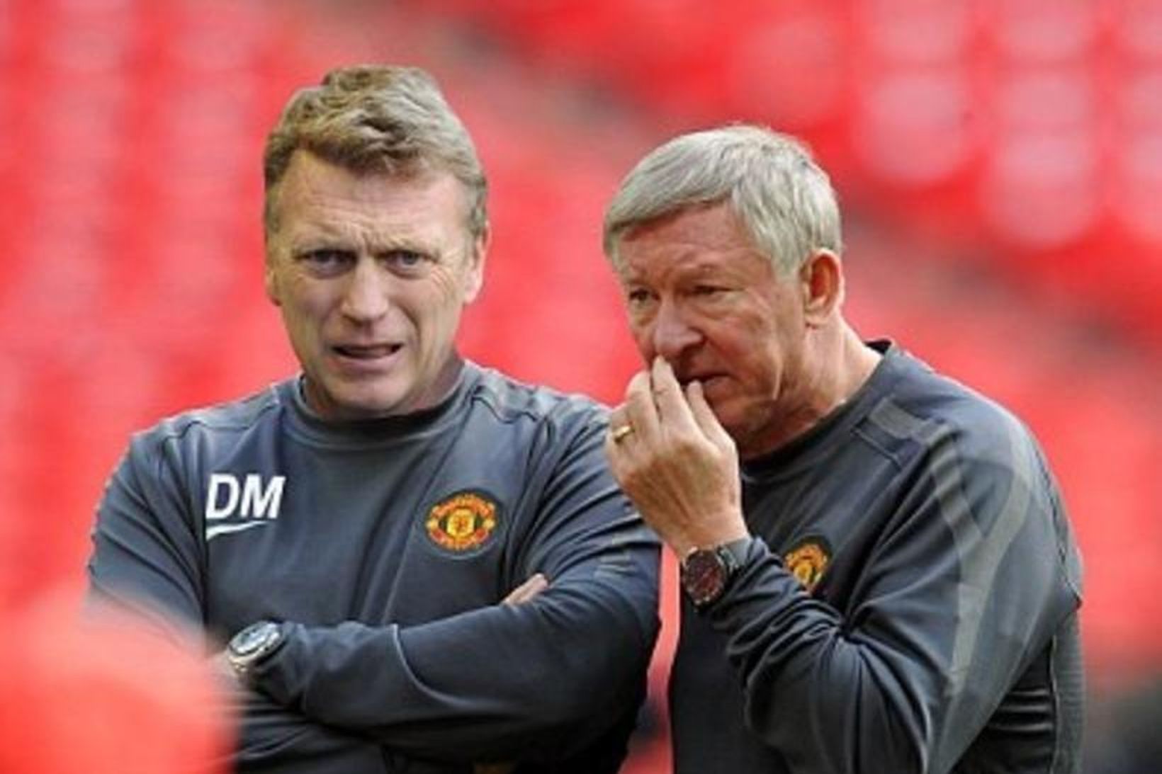 David Moyes og Sir Alex Ferguson, maðurinn sem valdi Moyes …