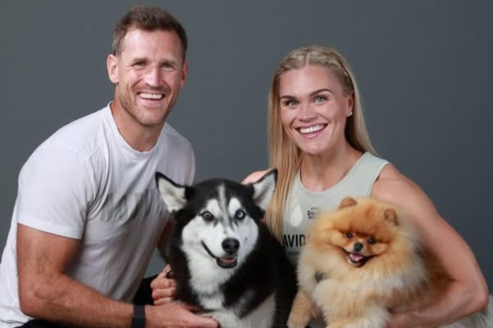 Brooks Laich og Katrín Tanja Davíðsdóttir eru miklir dýravinir.