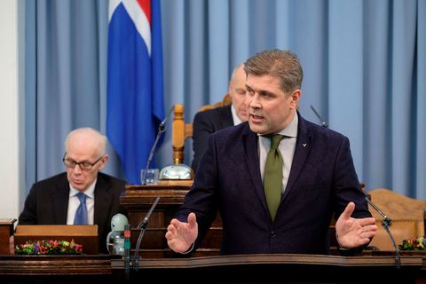 Finance Minister Bjarni Benediktsson.