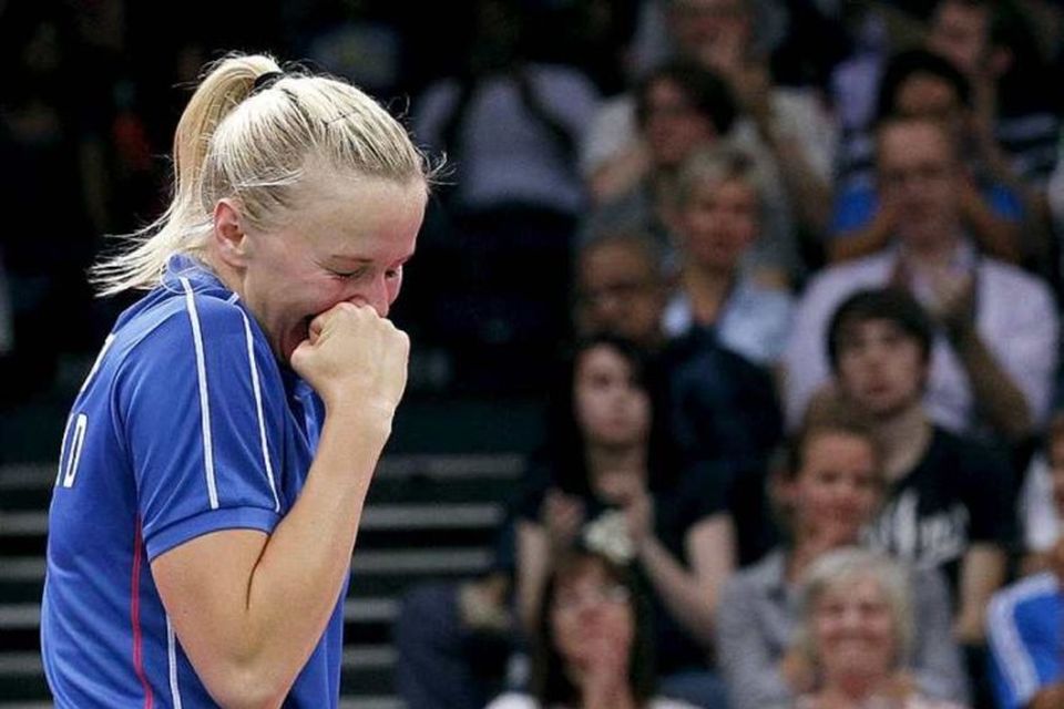 Ragna Ingólfsdóttir varð fyrsta íslenska konan til að vinna leik í badminton á Ólympíuleikum þegar …