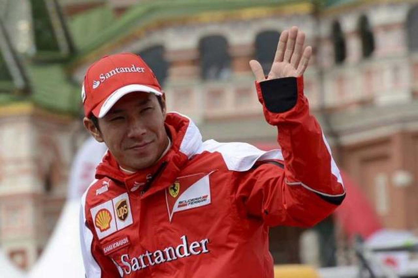 Kobayashi keppti í sportbílakappakstri fyrir Ferrari í ár.