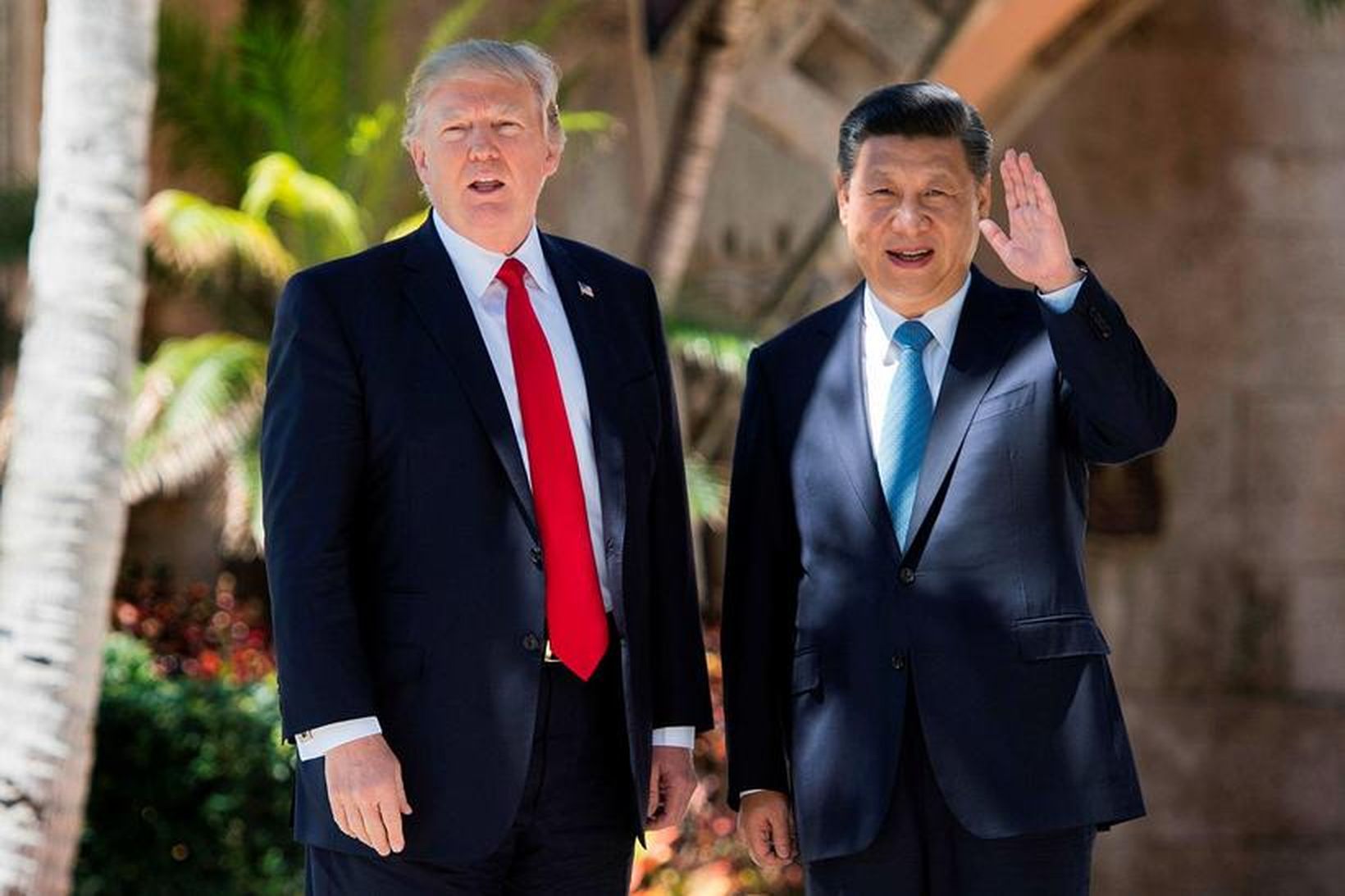 Donald Trump Bandaríkjaforseti og Xi Jinping forseti Kína ætla að …