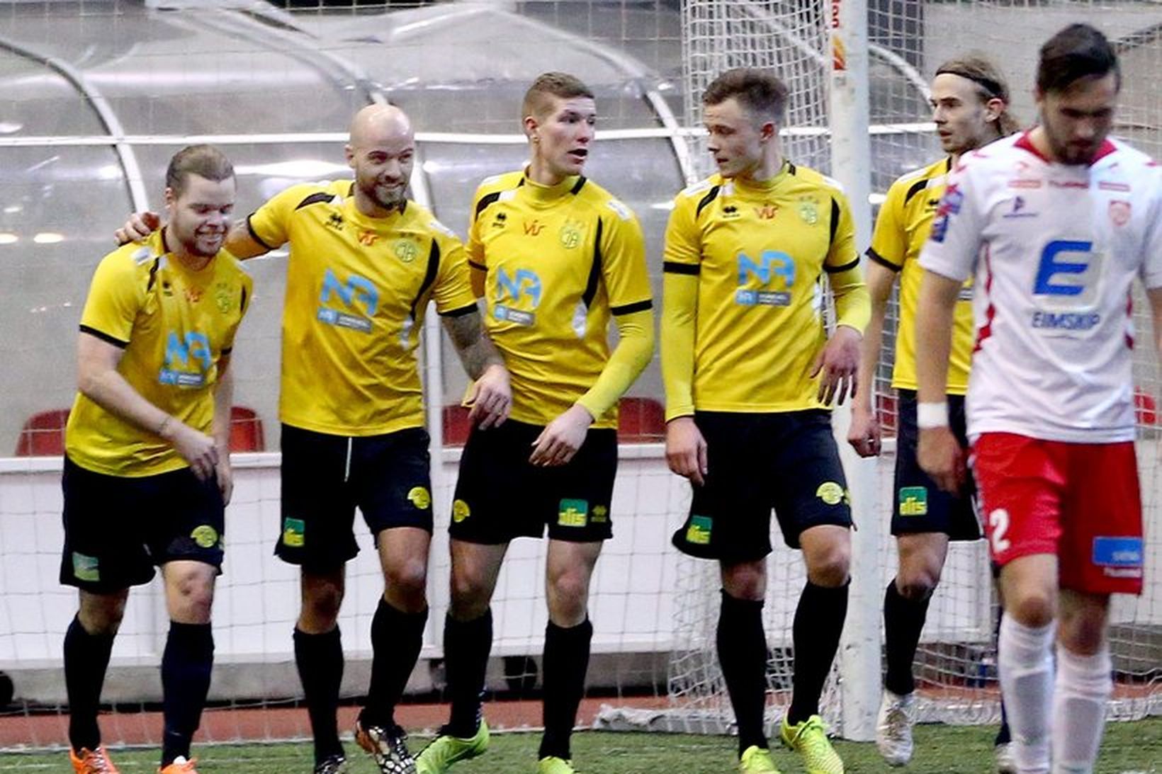 Skagamenn fögnuðu sigri á heimavelli sínum í dag.