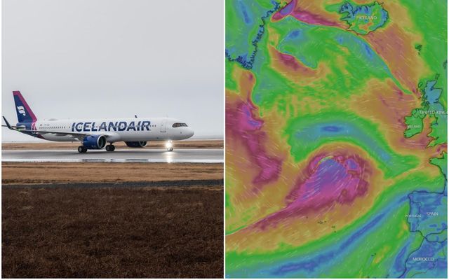 Biðlað er til farþega sem eiga flug í fyrramálið að fylgjast vel með gangi mála.