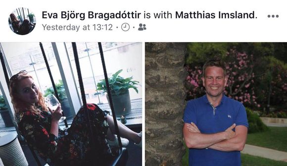 Matthías Imsland og Eva Björg skrá sig í samband 