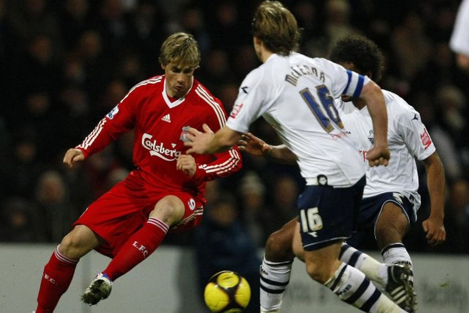 Fernando Torres í leik með Liverpool gegn Preston í bikarnum …