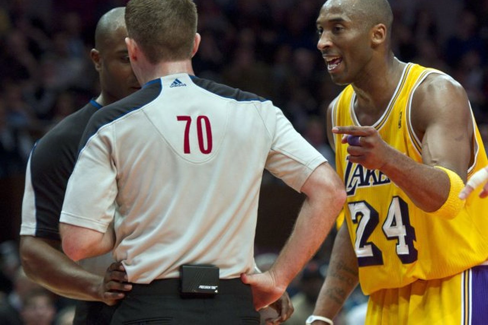 Kobe Bryant var stigahæstur hjá Lakers í nótt.