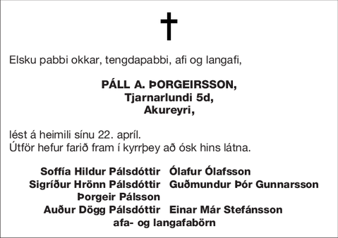 Páll A. Þorgeirsson,