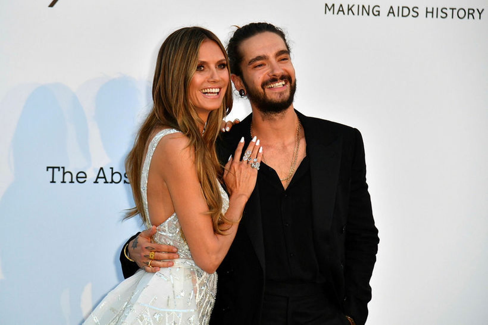 Heidi Klum og Tom Kaulitz saman í Cannes.