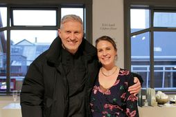 Helgi Rúnar Óskarsson, eigandi 66° North og Erla Gísladóttir, eigandi URÐ.