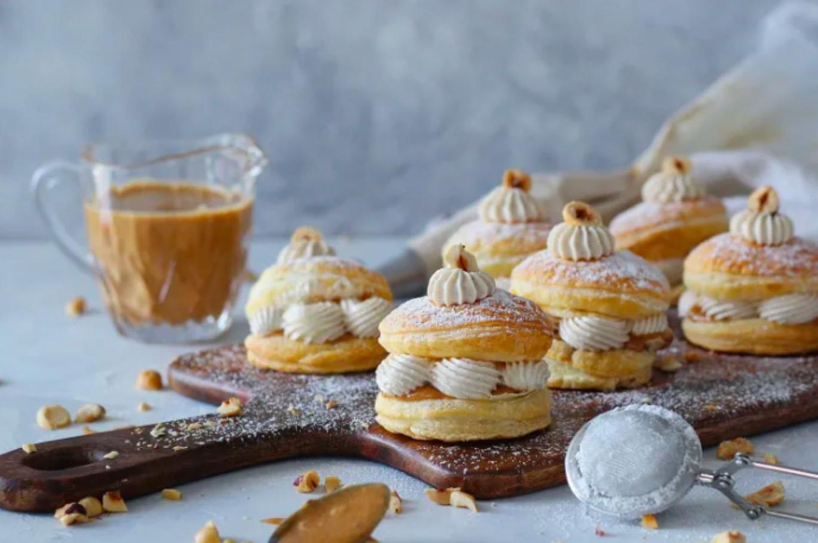 Vegan „Paris-Brest“ bollur fyrir sælkera