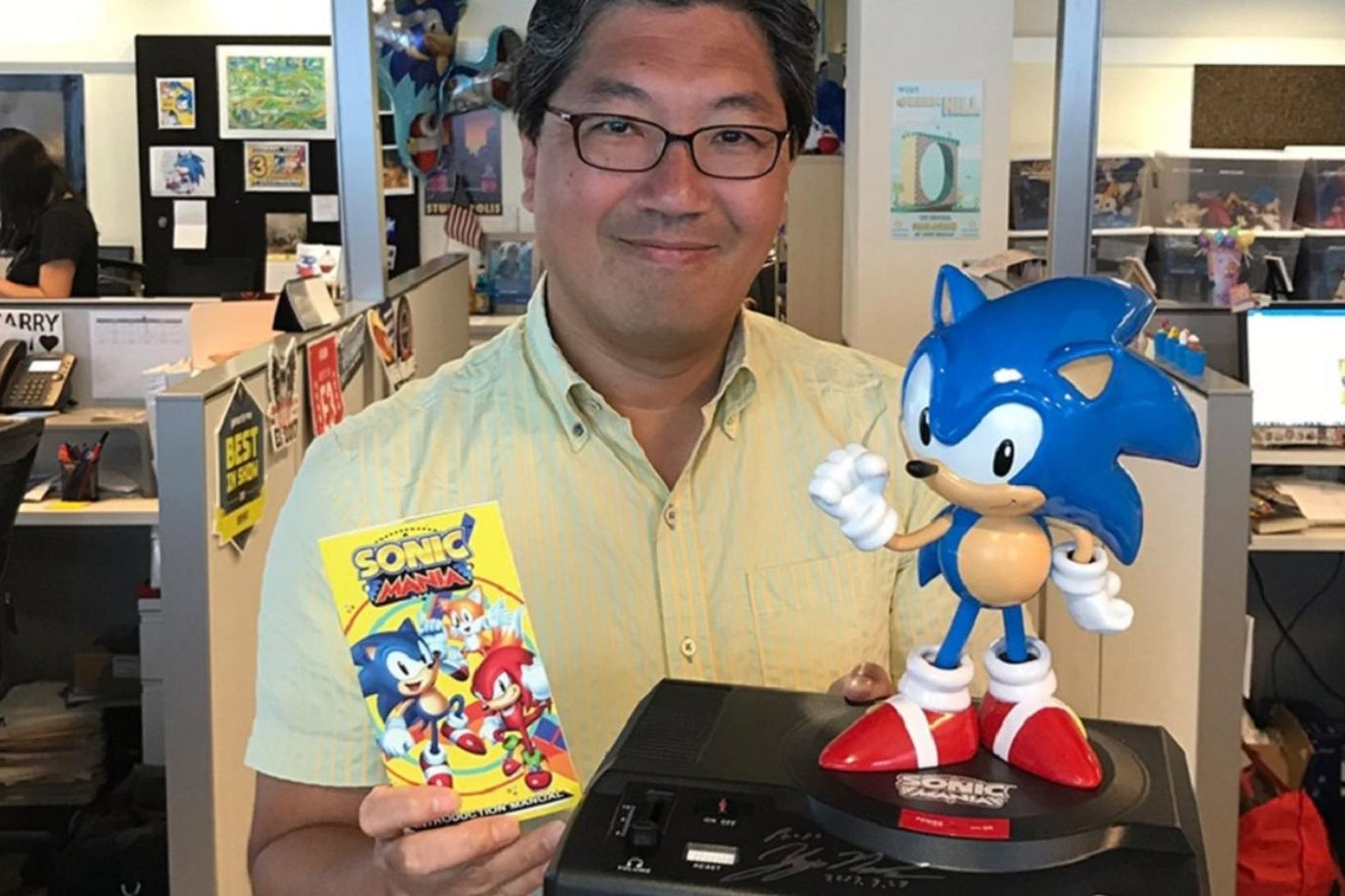 Yuji Naka er einn af hönnuðum teiknimyndapersónunnar Sonic the Hedgehog.