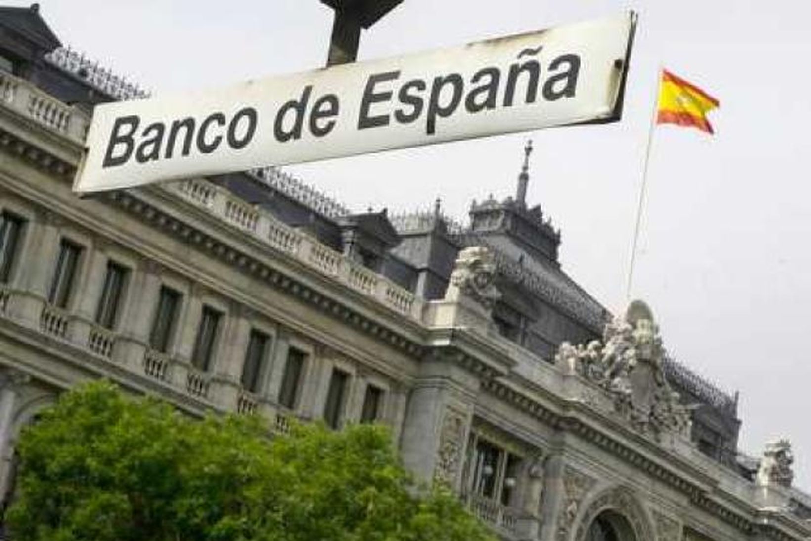 Höfuðstöðvar Banco de Espana í Madrid. Kínverskir athafnamenn sjá tækifæri …