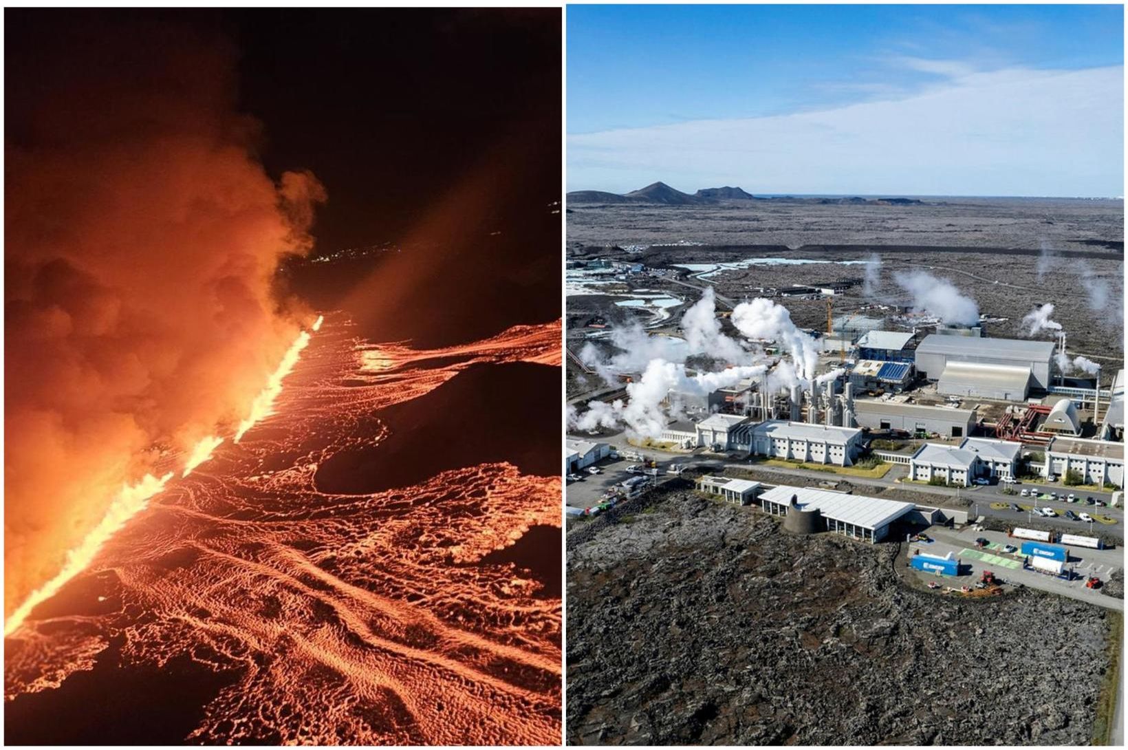 Rafmagn komið á: Engin viðgerð fyrr en eftir gosið