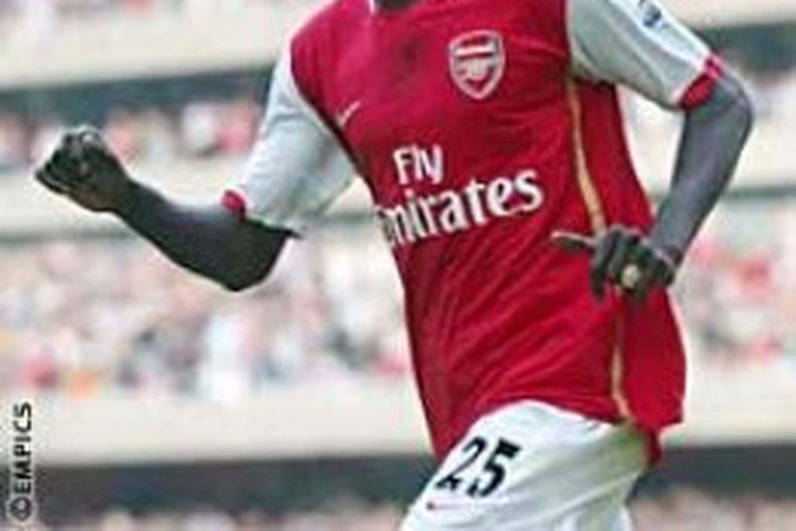 Emmanuel Adebayor og félagar í Arsenal hafa farið vel af …