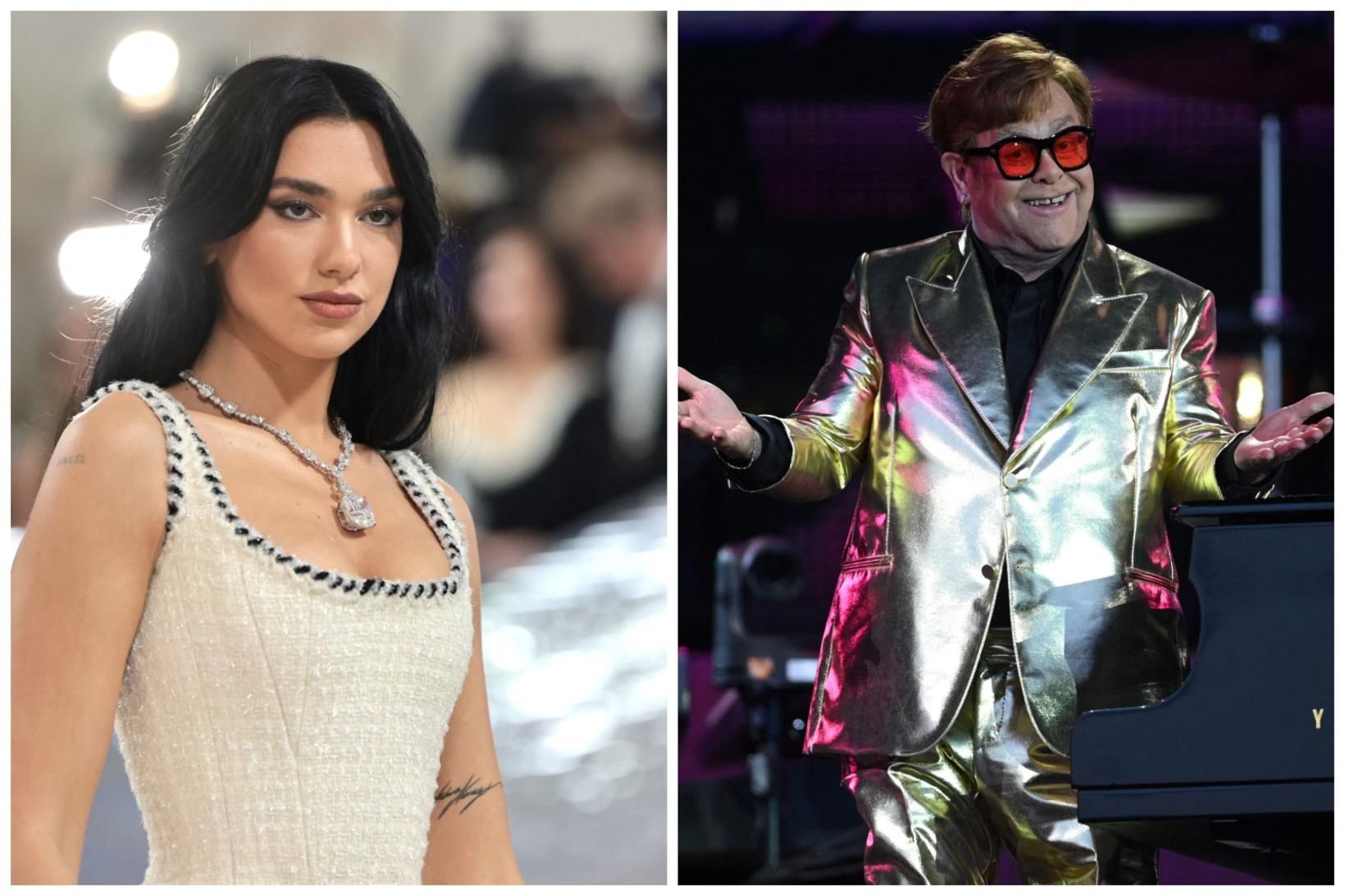 Dua Lipa var fjarri góðu gamni þegar Elton John kom …