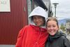 Zendaya sást rölta um miðbæinn fyrr í dag