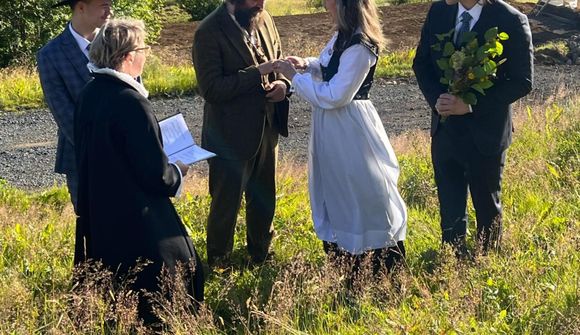 Gengu í hjónaband eftir 23 ára samband