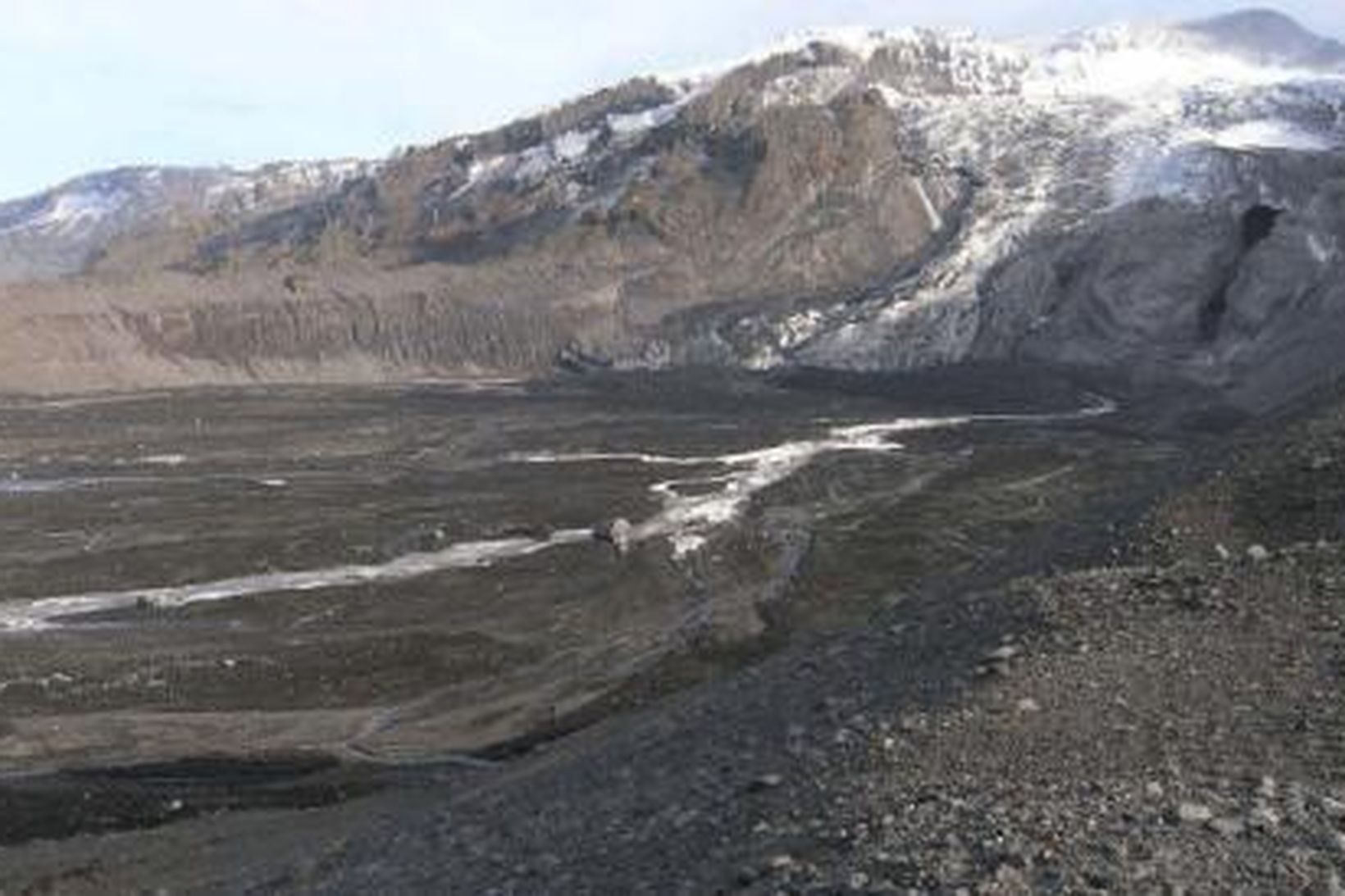 Gríðarlegar breytingar hafa orðið framan við Gígjökul eftir jökulhlaupin úr …