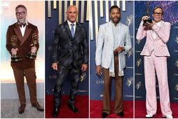 Seth Rogen, Christopher Meloni, Colman Domingo og Jeff Hiller þóttu hafa sérlega skemmtilegt fataval fyrir …