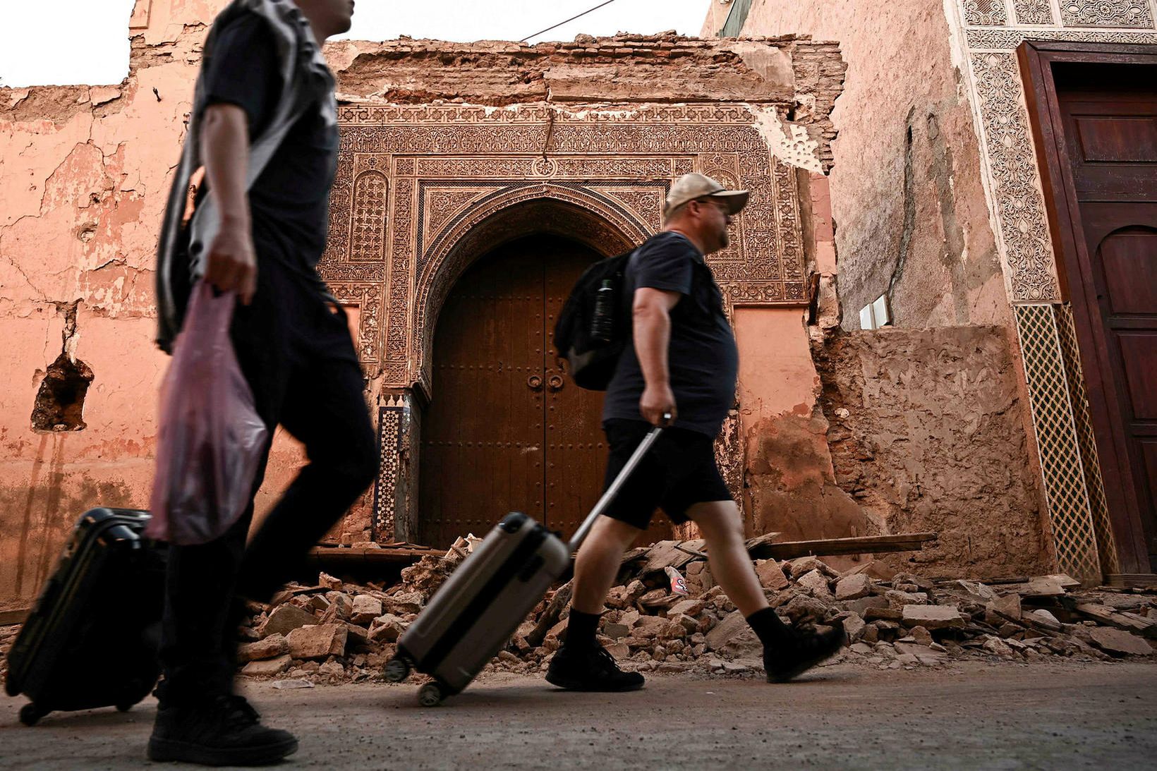 Frá gömlu miðborginni í Marrakesh.