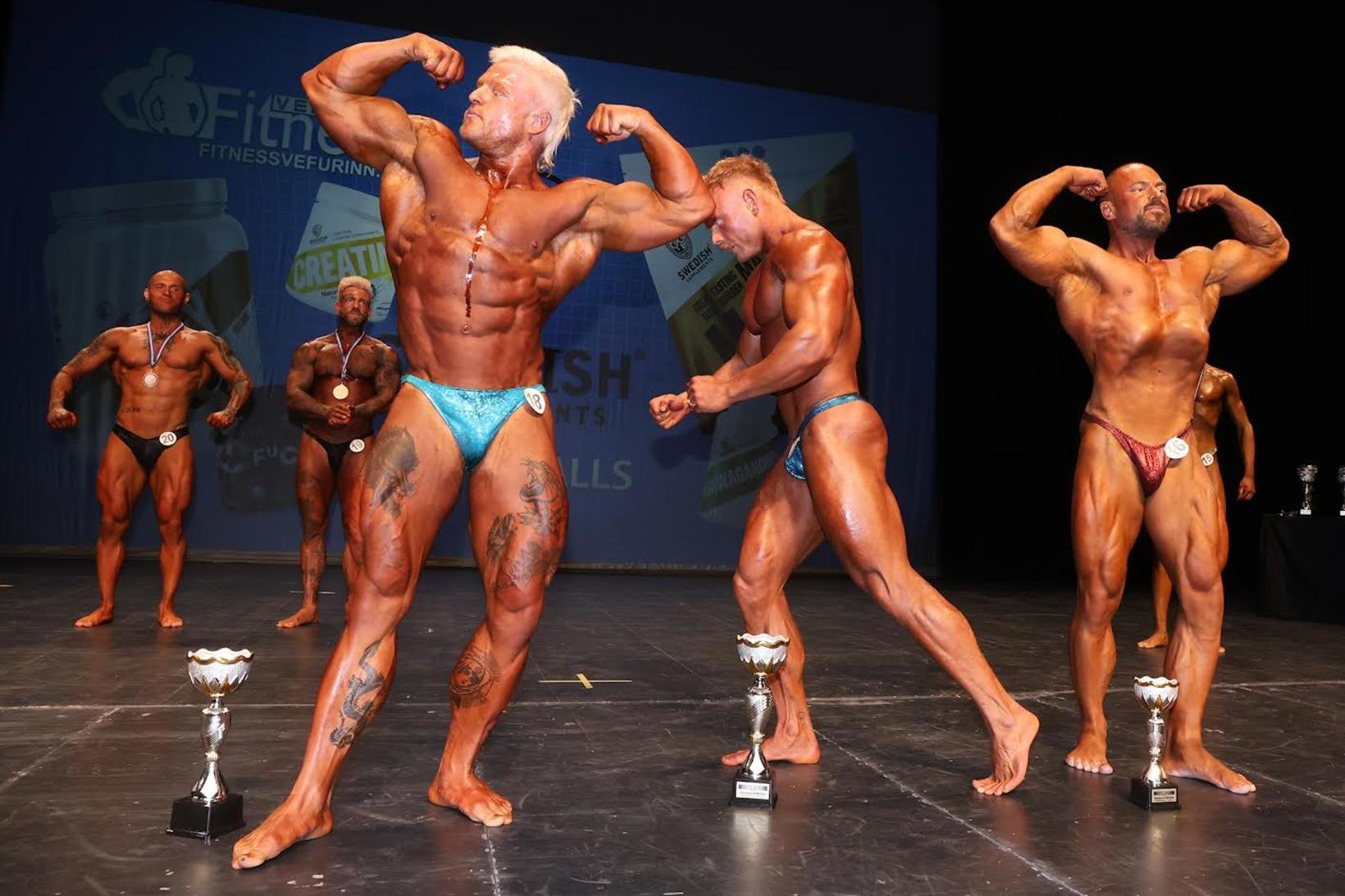 Sverrir Bergmann sigraði í Sportfitness – Gummi Emil fékk silfur