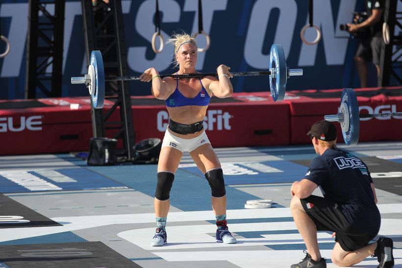 The CrossFit Games on X: .@katrintanja during Squat Clean Pyramid at the  2016 Reebok CrossFit Games.  / X