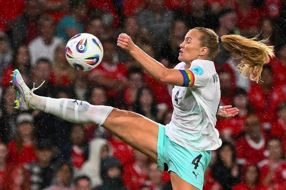 Glódís Perla Viggósdóttir í kvöld.