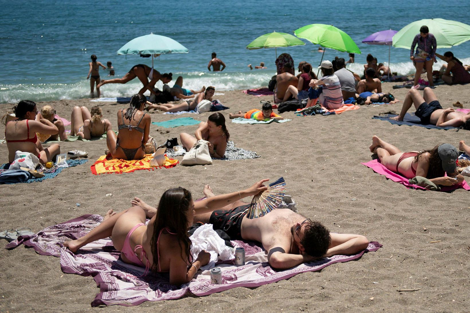Hitabylgja er skollin á Spáni og Portúgal.