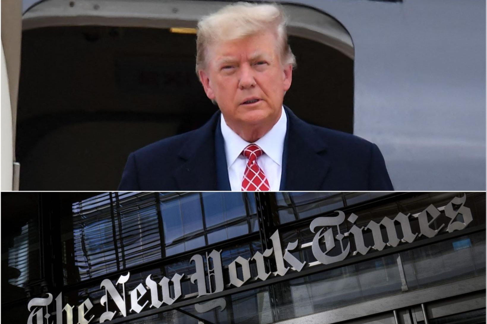 Donald Trump og ritstjórn New York Times hafa tekist á …