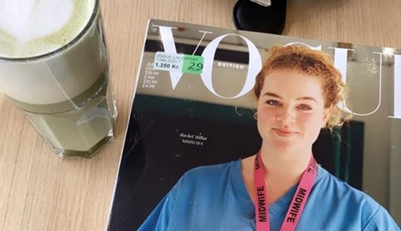 Ljósmóðir á forsíðu Vogue