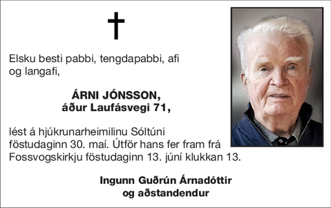 ÁRNI JÓNSSON,