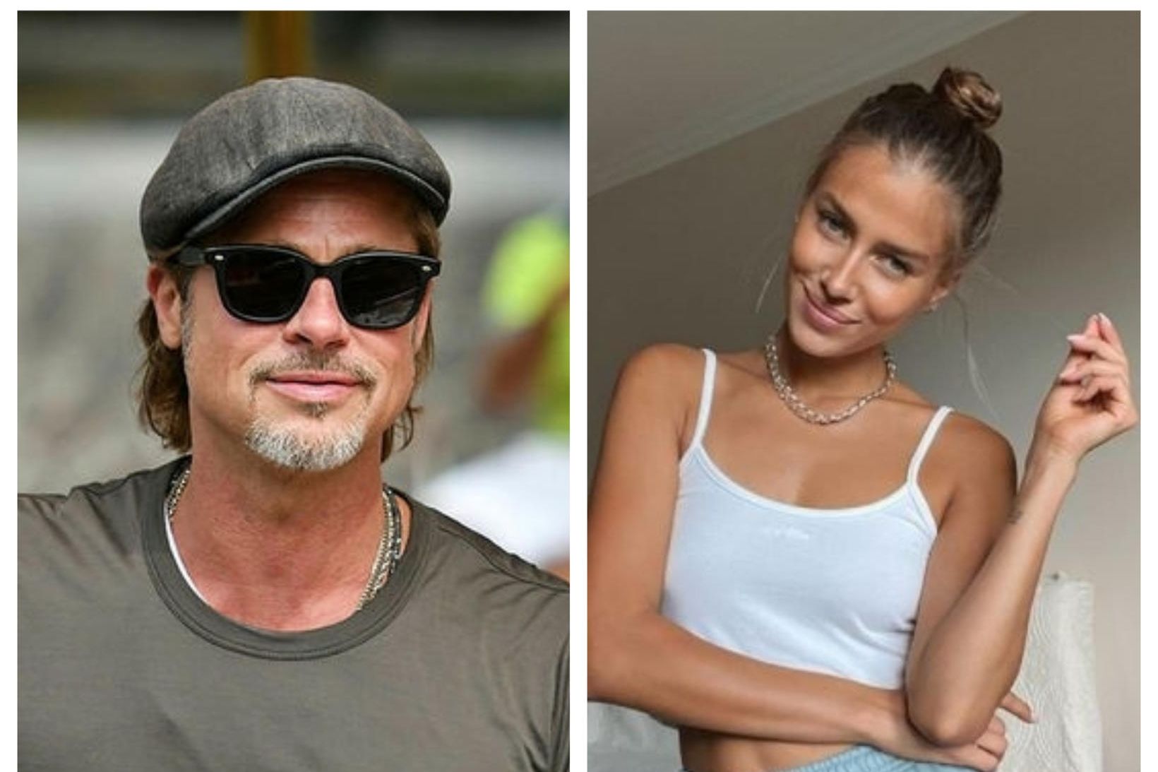 Brad Pitt og Nicole Poturalski fóru saman í frí í …