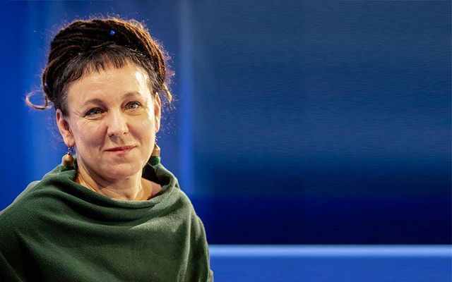 Pólski Nóbelshöfundurinn Olga Tokarczuk.