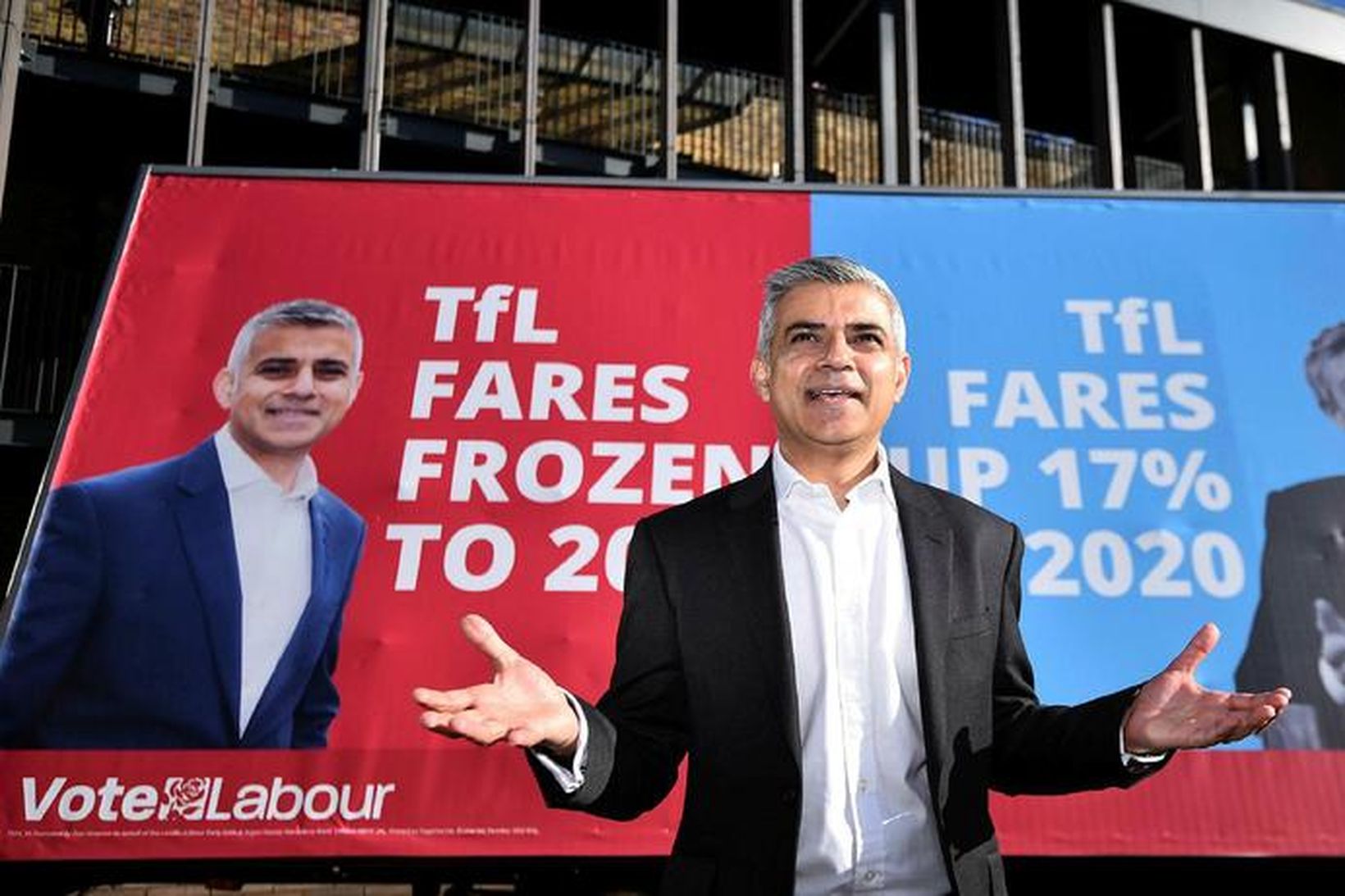 Sadiq Khan, borgarstjóraefni Verkamannaflokksins í London.