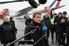 Gagnrýndi Trump við komuna til Grænlands