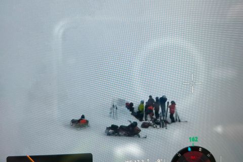 The injured man was in a group of six skiers.
