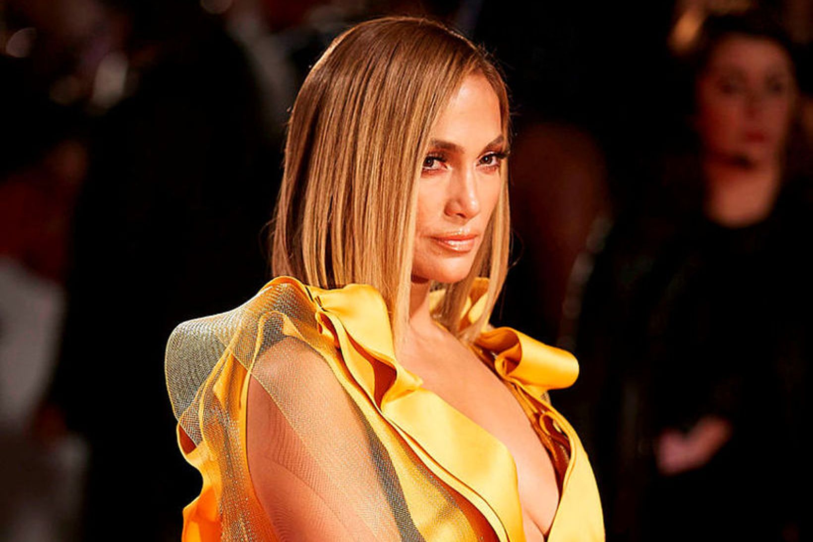 Jennifer Lopez á frumsýningu Hustlers.