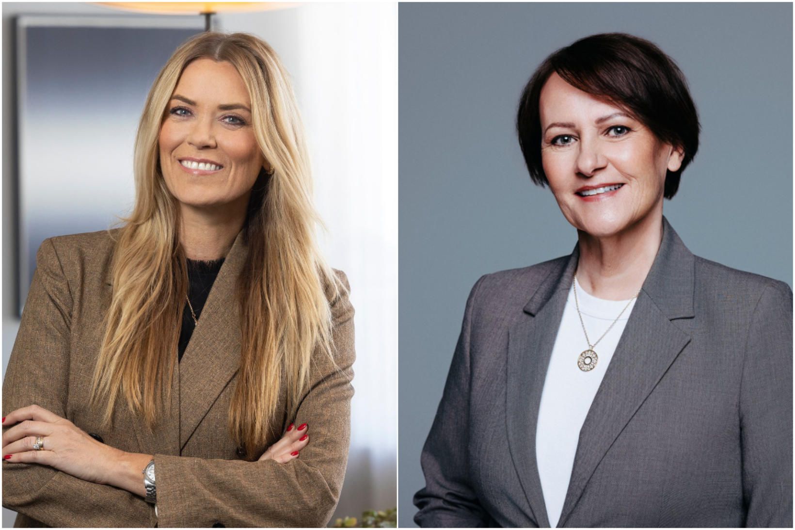 Guðný Helga Herbertsdóttir, forstjóri VÍS, og Ingibjörg Ólafsdóttir, þjónustustjóri VÍS …