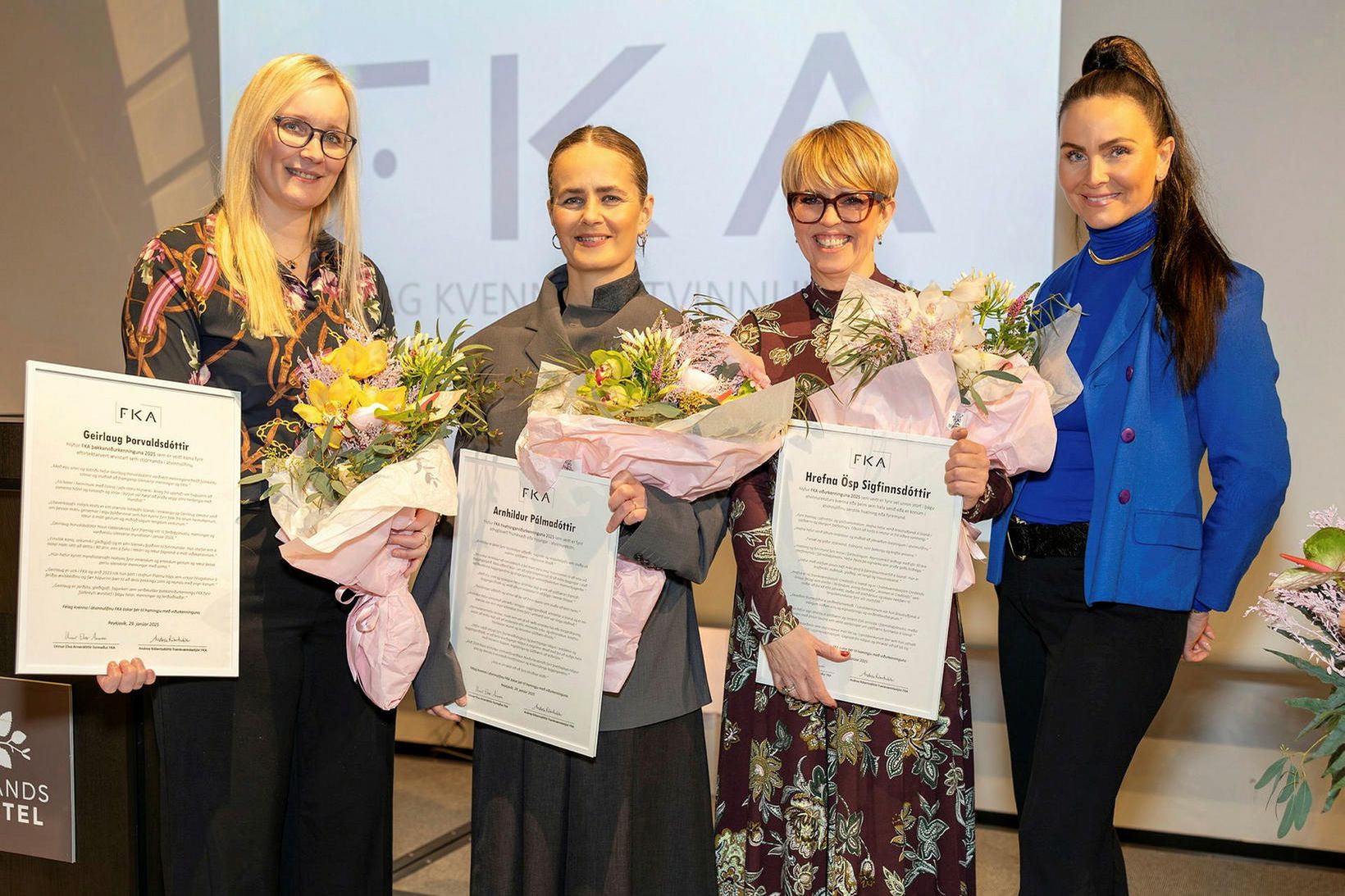 Ingibjörg Kristjánsdóttir, Arnhildur Pálmadóttir, Hrefna Ösp Sigfinnsdóttir og Andrea Róbertsdóttir.