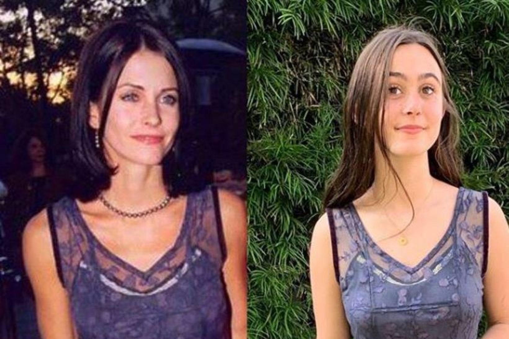 Courteney Cox birti nýverið ljósmynd af sér og dóttur sinni …