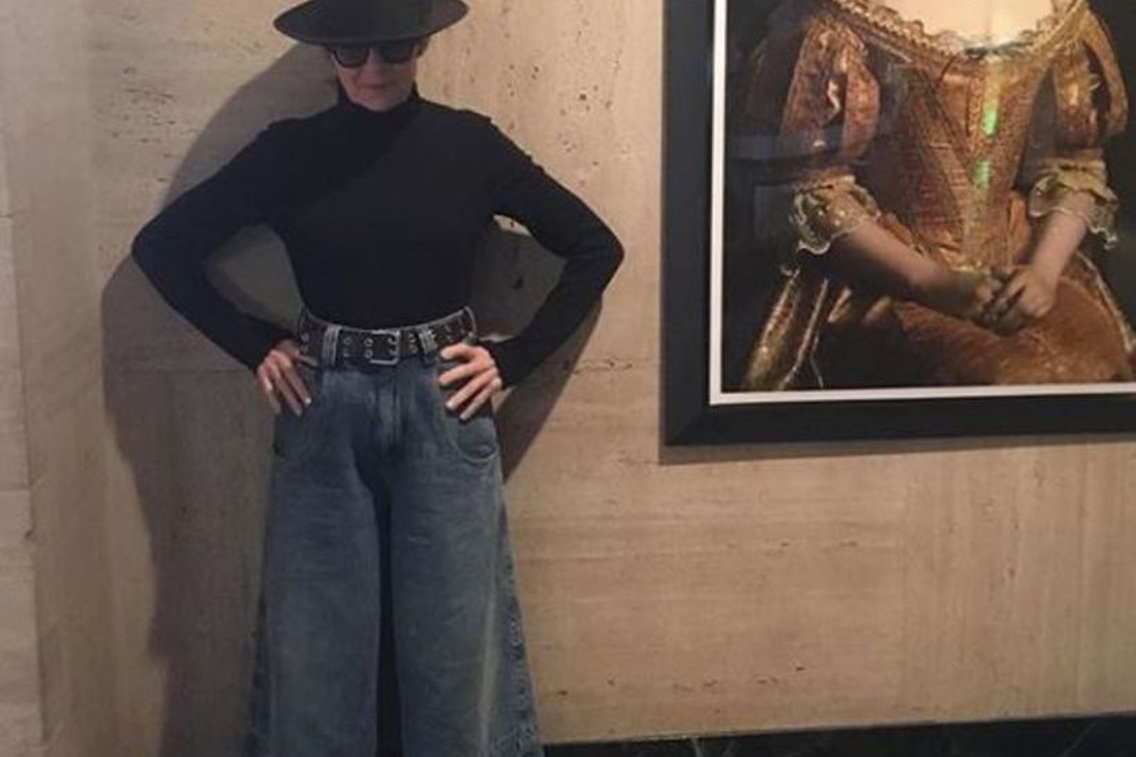 Diane Keaton birti stolt mynd af buxunum á Instagram.