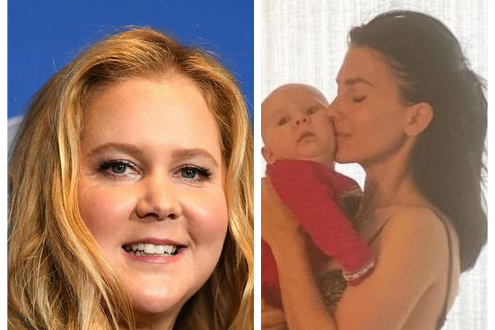 Amy Schumer birti mynd af Hilariu Baldwin á jólakveðju sinni …