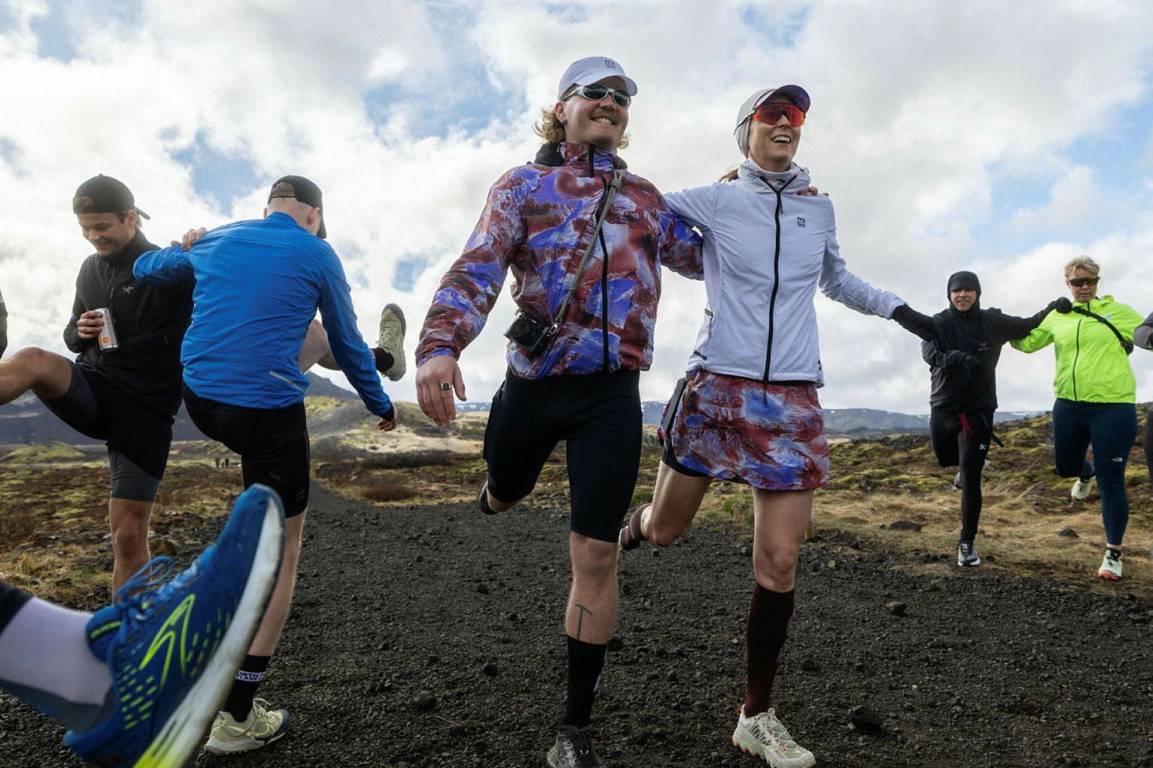 Góð upphitun hjá fólki!
