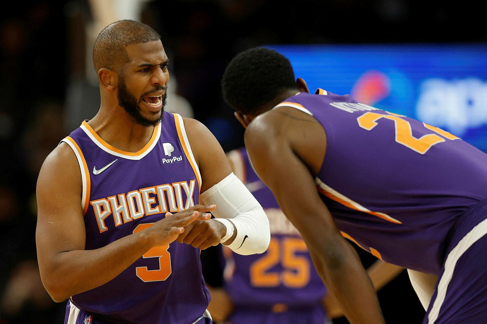 Chris Paul í leiknum gegn Houston Rockets á dögunum en …