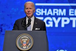 Joe Biden forseti Bandaríkjanna heldur ræðu á COP27 í dag.