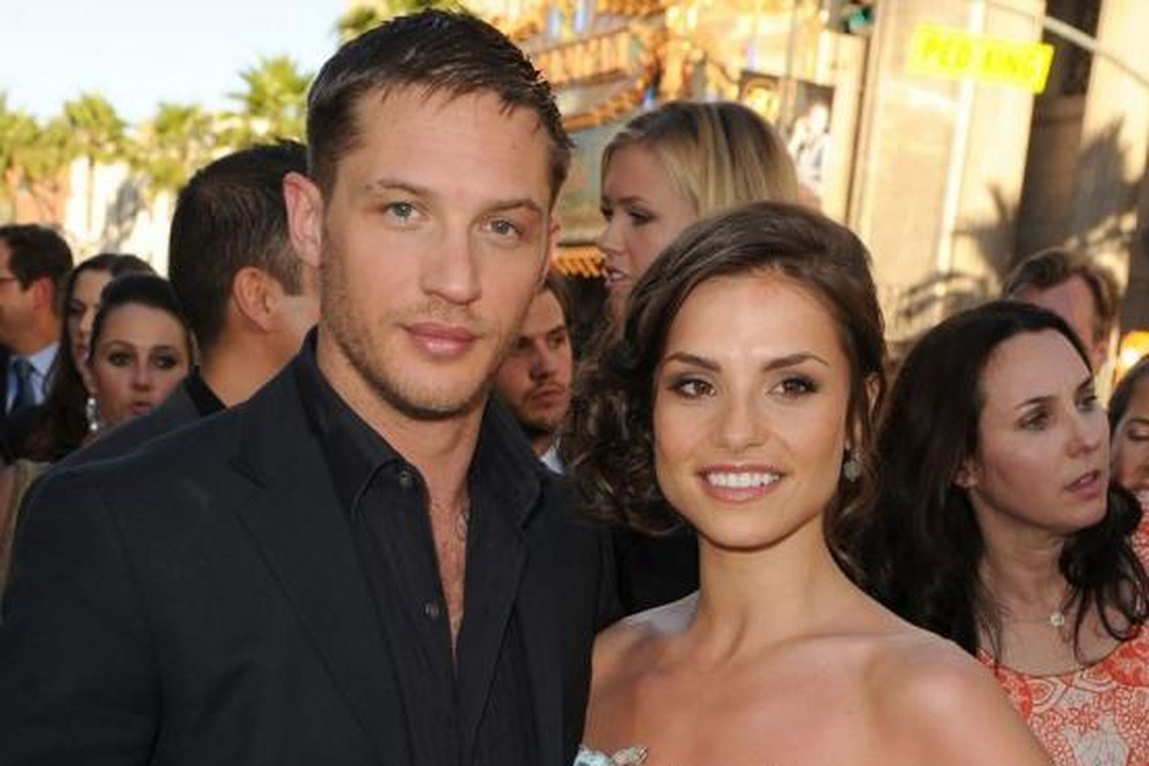 Tom Hardy ásamt spúsu sinni, Charlotte Riley.